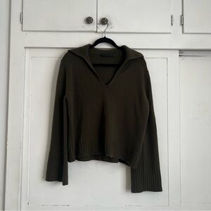 Jenni Kayne Green Cashmere Frances Sweater